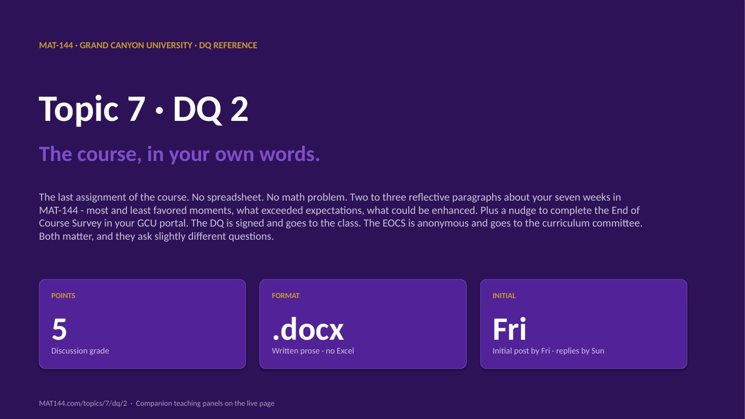 T7 DQ2 slide 1 of 7